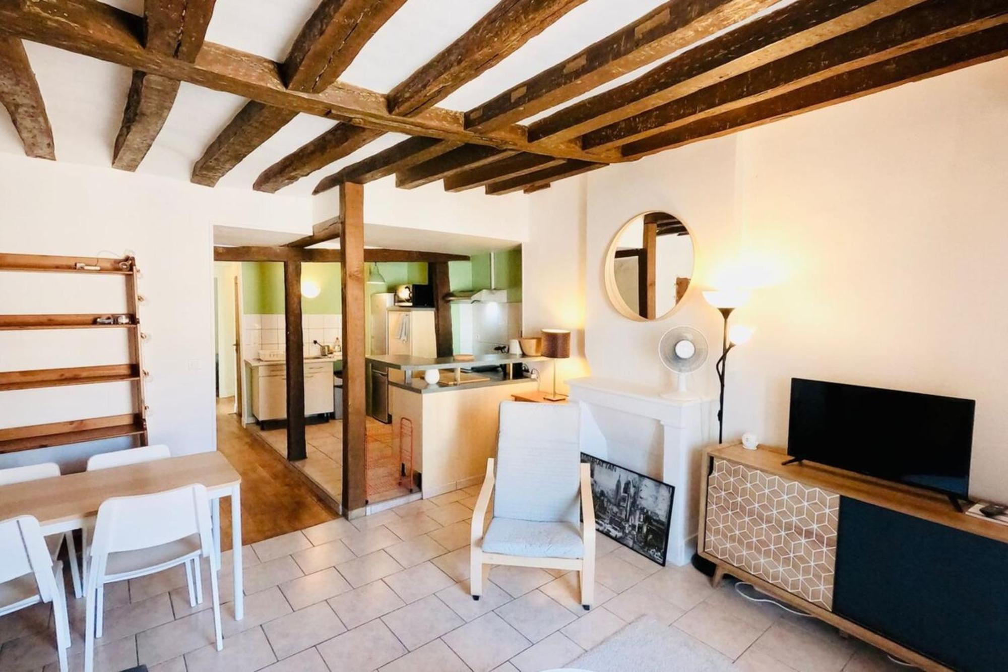 Fontainebleau Rue Grande - Chez Alexis Apartment Ngoại thất bức ảnh